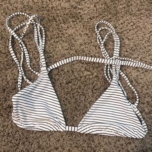 striped frankie’s bikinis top